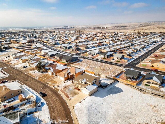 drone / aerial view with a residential view