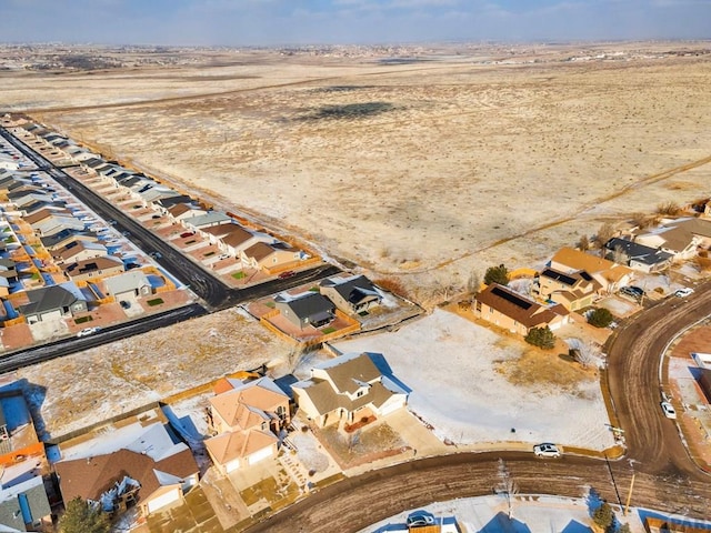 bird's eye view featuring a residential view