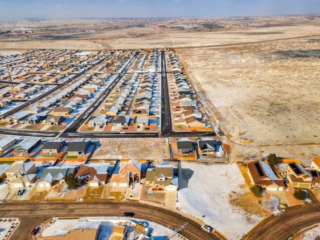 bird's eye view featuring a residential view