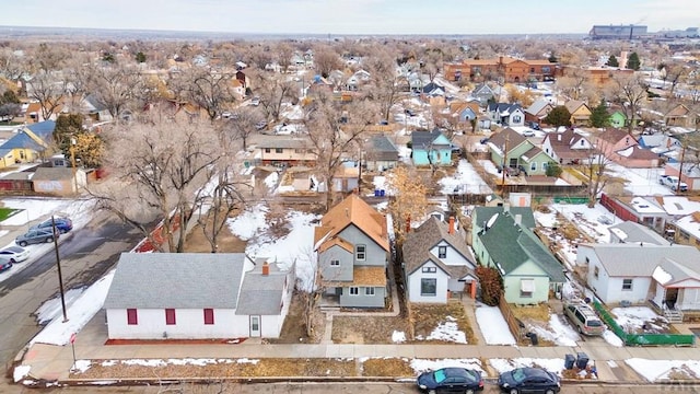 drone / aerial view with a residential view