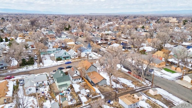 drone / aerial view featuring a residential view