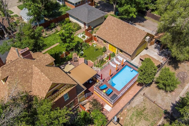 drone / aerial view featuring a residential view