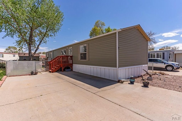 exterior space featuring a patio area