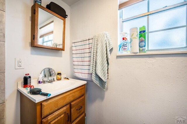 bathroom featuring vanity