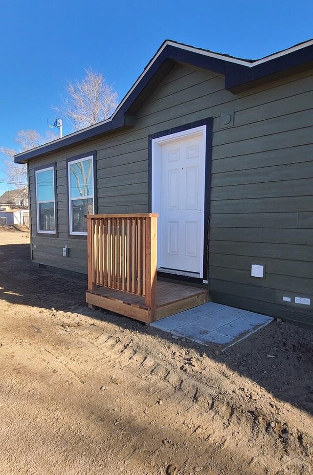 exterior space with crawl space