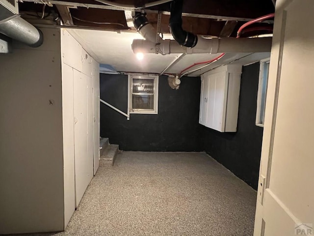 view of basement