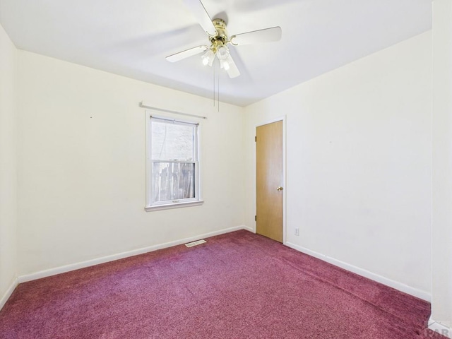 705 Euclid Ave, Pueblo, CO 81004 - unfurnished room featuring carpet and ceiling fan