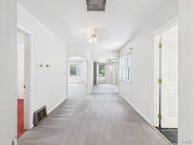 705 Euclid Ave, Pueblo, CO 81004 - hallway featuring carpet and arched walkways