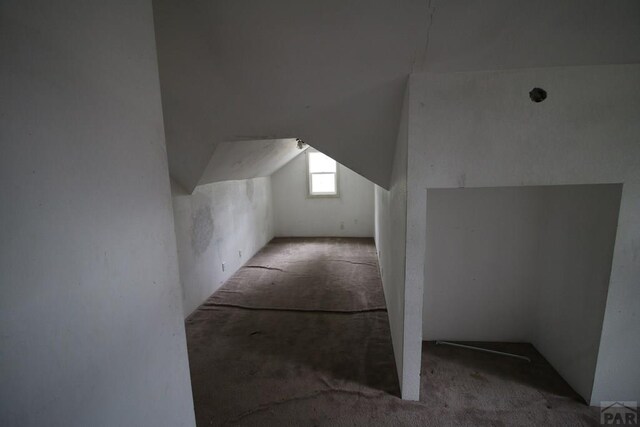 bonus room with lofted ceiling