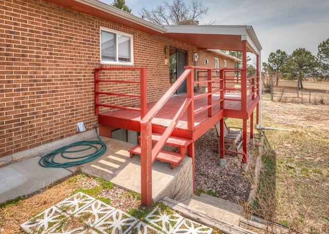 11210 Eggar Dr, Peyton, CO 80831 - view of wooden deck