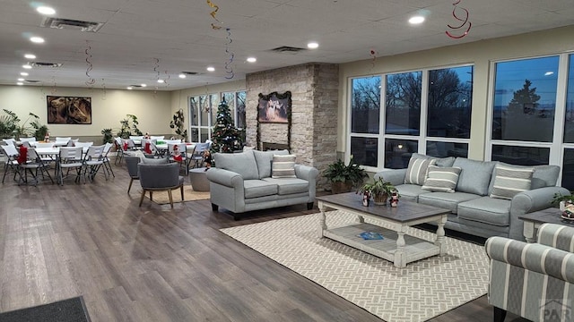 5000 Red Creek Springs Rd Unit 33, Pueblo, CO 81005 - living room with wood finished floors and recessed lighting