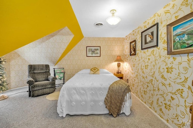326 W Pitkin Ave, Pueblo, CO 81004 - bedroom with wallpapered walls and carpet floors