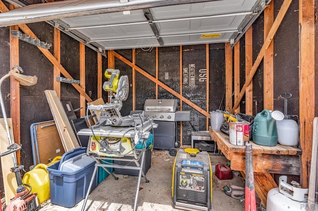 storage area featuring a garage