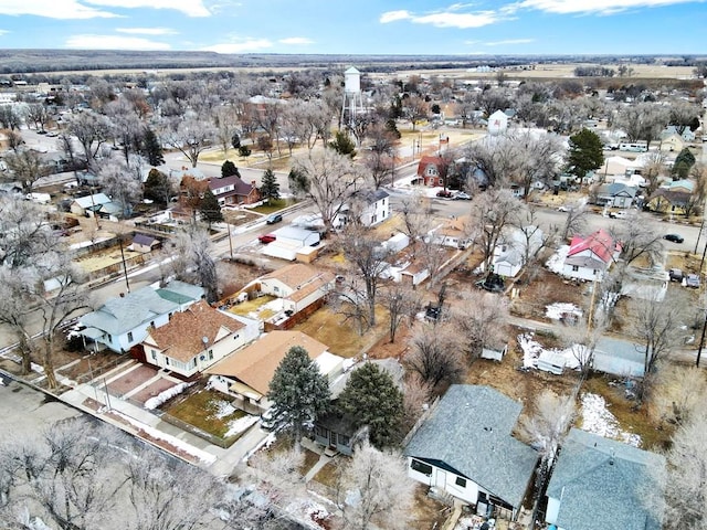 bird's eye view with a residential view