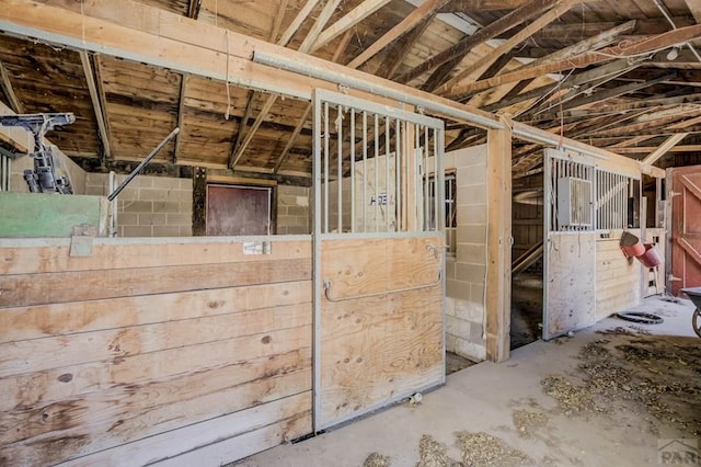 view of stable