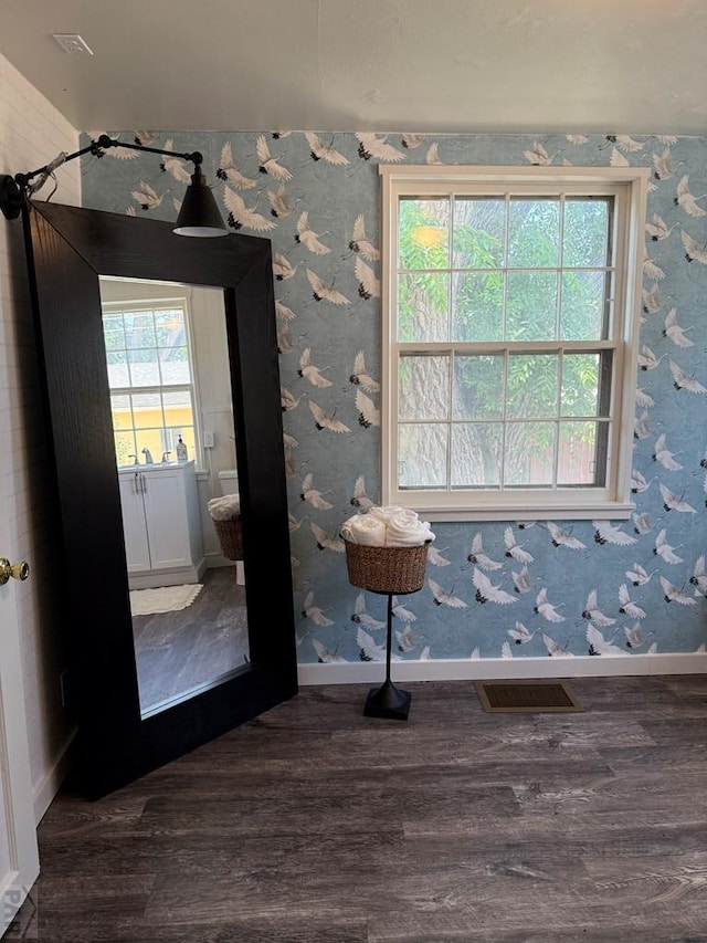 402 Alma Ave, Pueblo, CO 81004 - bathroom with wood finished floors and healthy amount of natural light