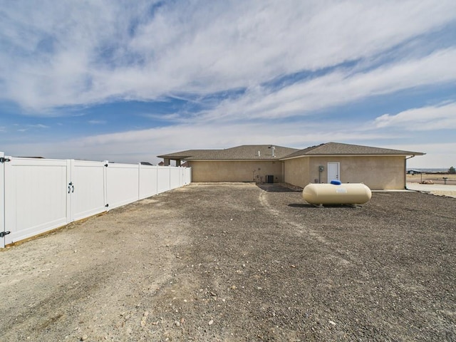 exterior space with fence