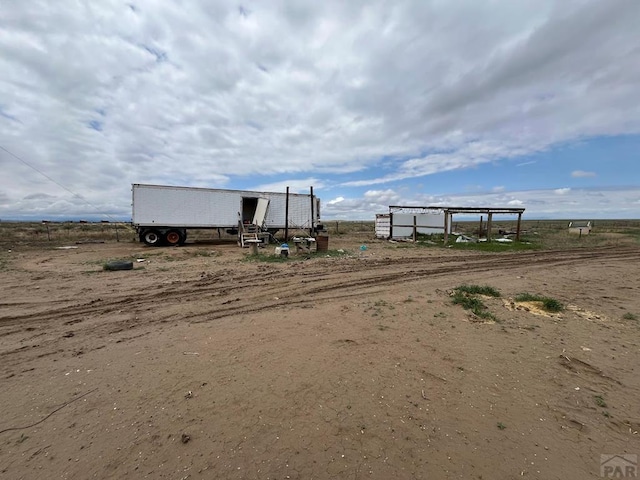 exterior space featuring a rural view