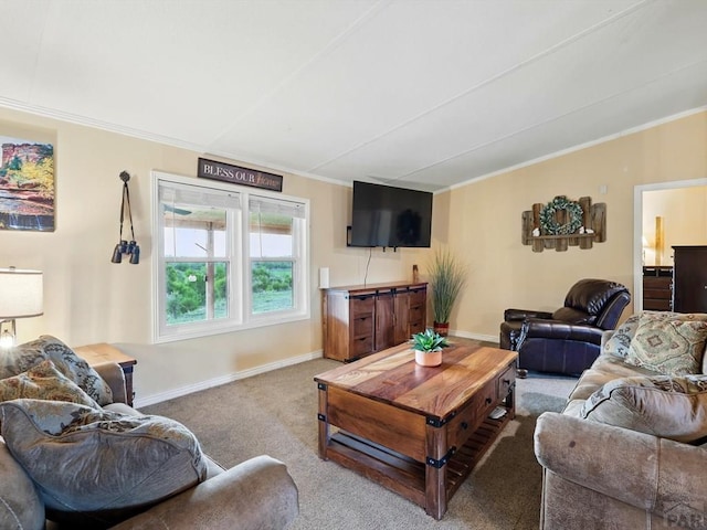 52825 E US Highway 50, Boone, CO 81025 - carpeted living area with crown molding and baseboards