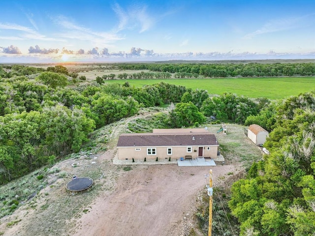 52825 E US Highway 50, Boone, CO 81025 - aerial view of property and surrounding area with rural landscape