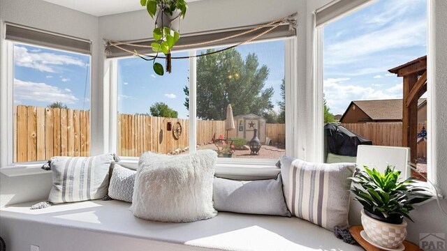 view of sunroom