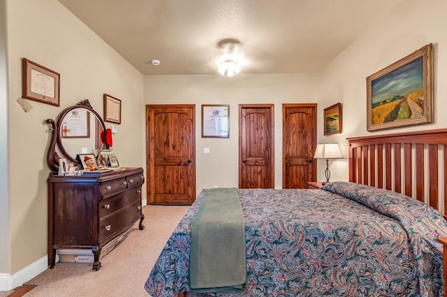611 Rock Ridge Loop, Canon City, CO 81212 - bedroom with light colored carpet, baseboards, and multiple closets