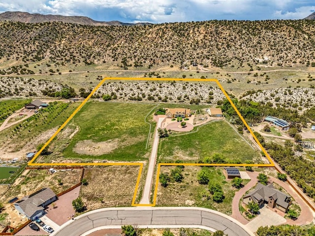 611 Rock Ridge Loop, Canon City, CO 81212 - view of rural area with property boundaries highlighted, mountains, and a desert landscape