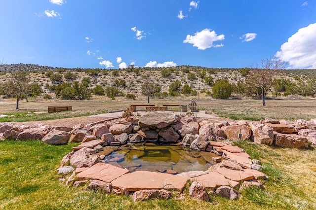611 Rock Ridge Loop, Canon City, CO 81212 - view of yard with a small pond