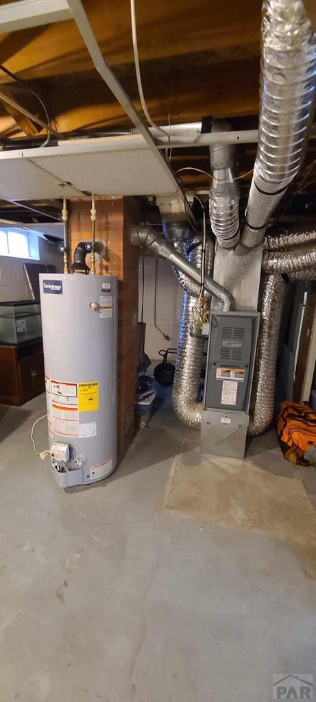 utilities featuring water heater