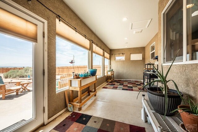 view of sunroom / solarium