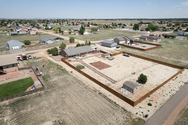 bird's eye view with a residential view