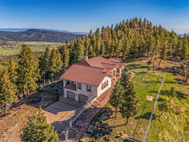 8760 Ridge Rd, Beulah, CO 81023 - birds eye view of property with a mountain view