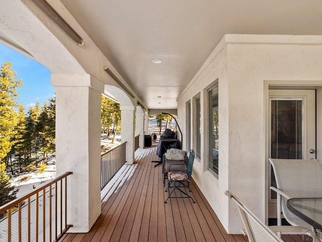 8760 Ridge Rd, Beulah, CO 81023 - view of wooden terrace