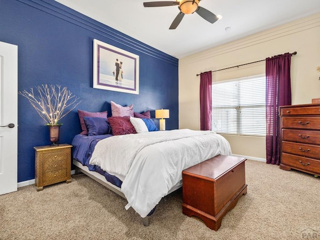 406 N Idledale Dr, Pueblo West, CO 81007 - carpeted bedroom featuring ceiling fan and baseboards