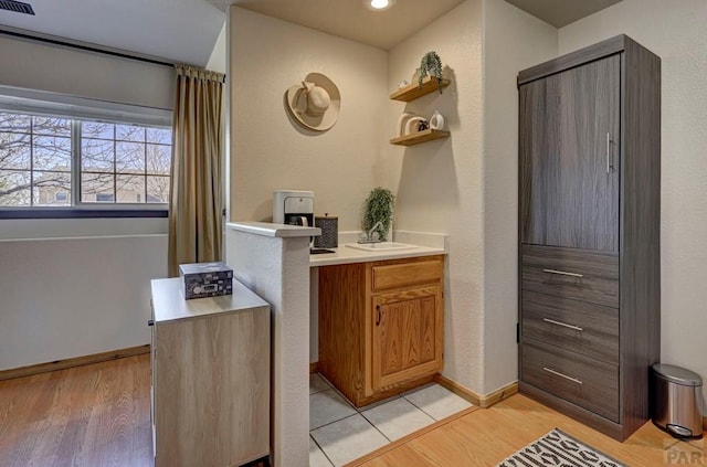 769 S Mccoy Dr, Pueblo West, CO 81007 - bar with light wood-type flooring, a sink, visible vents, and recessed lighting