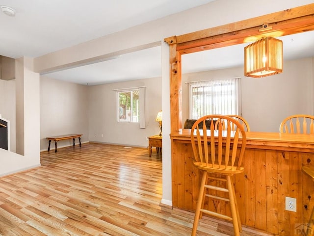 2910 8th Ave, Pueblo, CO 81008 - dining area with wood finished floors and baseboards