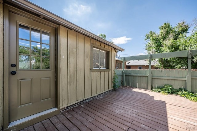 2325 W St, Pueblo, CO 81003 - view of wooden deck