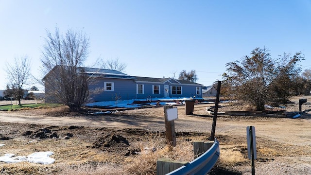 view of ranch-style home