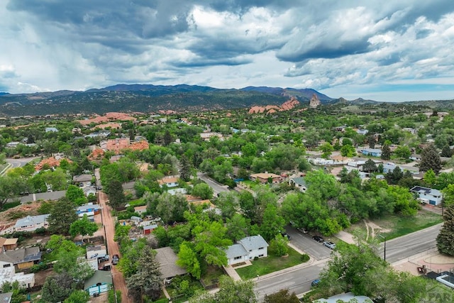 20 N 32nd St, Colorado Springs, CO 80904 - aerial perspective of suburban area with mountains