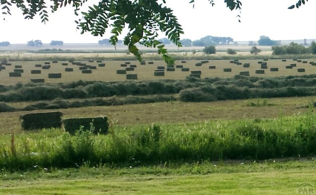 view of building exterior featuring a rural view
