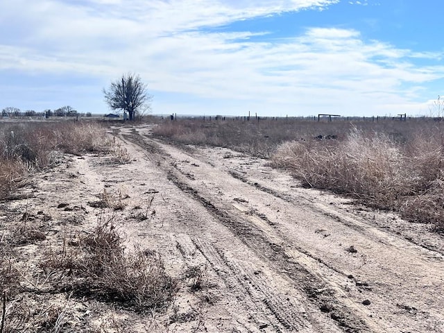 view of landscape featuring a rural view