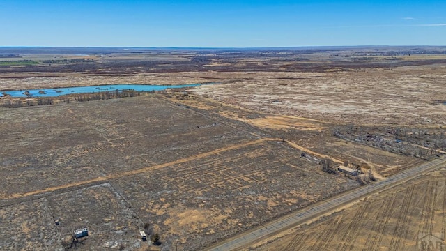 13764 County Rd Hh, Las Animas, CO 81054 - bird's eye view featuring a rural view and a water view