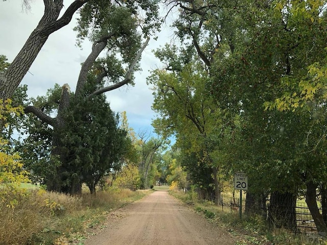 view of road