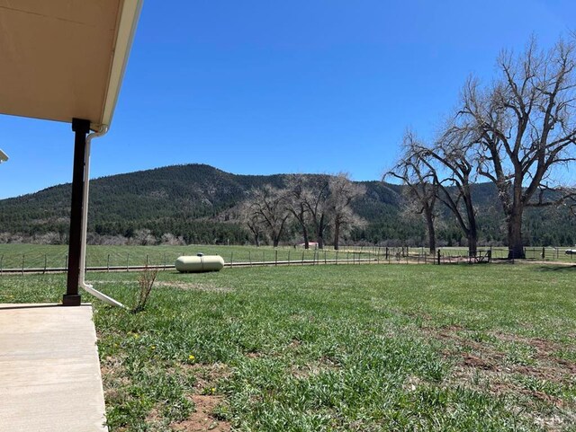 property view of mountains with a rural view