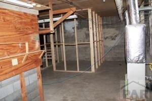 view of unfinished attic