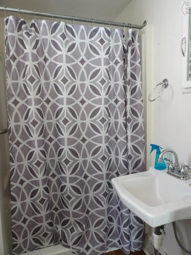 1724 E Abriendo Ave, Pueblo, CO 81004 - bathroom with curtained shower and a sink