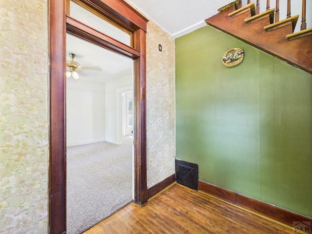 411 Michigan St, Pueblo, CO 81004 - unfurnished room featuring wood finished floors and ceiling fan