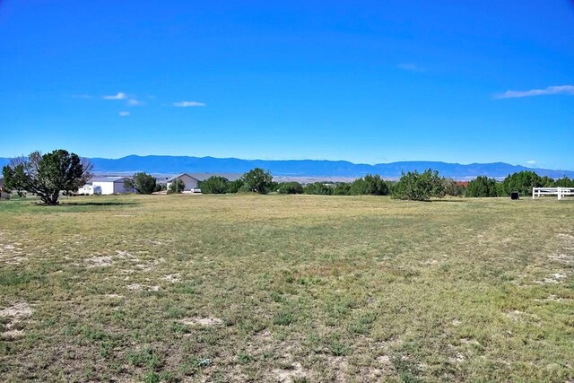 mountain view with a rural view