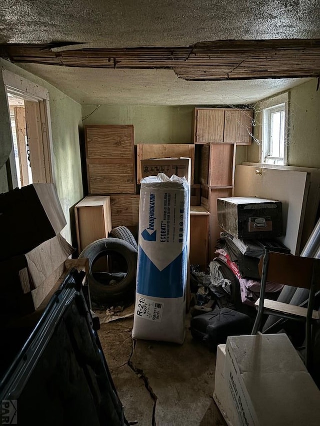 view of storage area