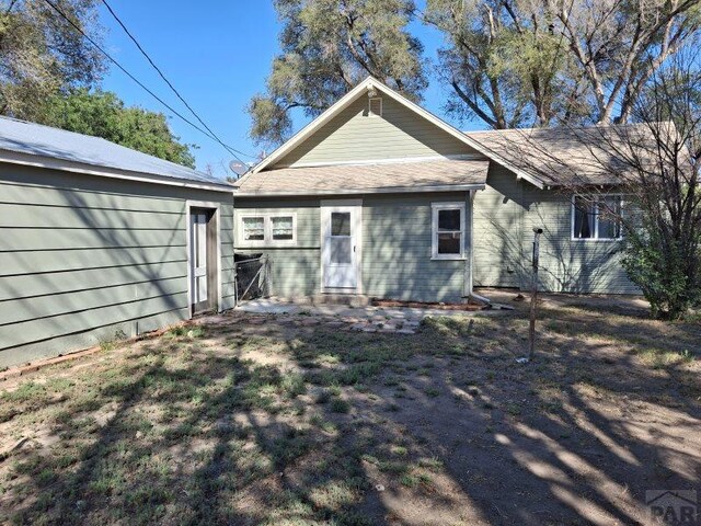 view of back of property